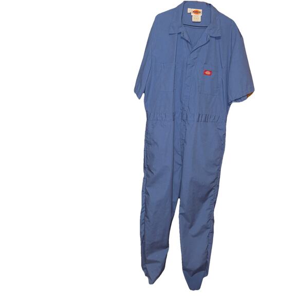 Dickies Short Sleeve Coveralls Mens Sz XL 46 Regular Blue One Piece Never Worn - Picture 1 of 8